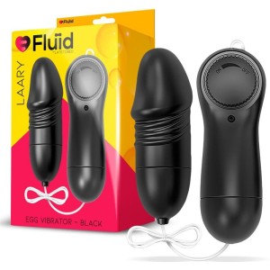 Œuf vibrant réaliste avec télécommande LAARY 7,7 x 2,8 cm noir