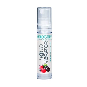 Lubrifiant à base d'eau à effet vibrant saveur fruits des bois Amoréane Intimate Care 10 ml