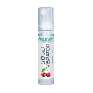 Lubrifiant à base d'eau à effet vibrant saveur cerise Amoréane Intimate Care 10 ml