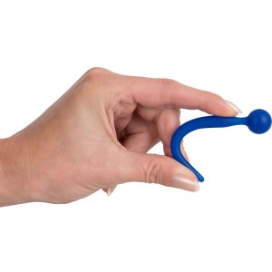 Bouchon de sperme en silicone pour plug pénien 9,6 x 0,8 cm bleu