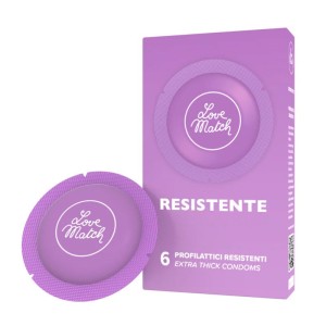 Préservatifs résistants Love Match x 6