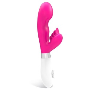 Vibrateur Lapin en Silicone SLIPER 21 x 3,4 cm Fuchsia