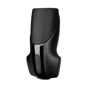 Masturbateur vibrant MEN VIBRATION Satisfyer en noir, en silicone rechargeable