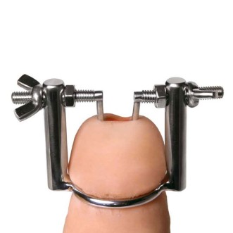 Dilatateur urétral en acier inoxydable argenté réglable
