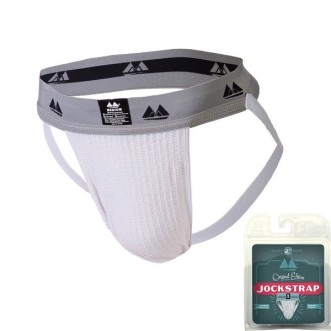 Slip Jockstrap pour homme de la collection MM Original Jock Blanc