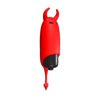 Mini vibromasseur bullet en silicone POCKET DEVOL 8,5 x 2,3 cm Rouge