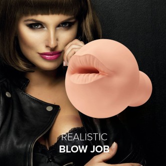 Masturbateur en forme de bouche B JOB en RST peau claire