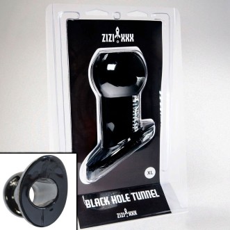 Plug anal TUNNEL Zizi 16 x 5.2 cm Noir avec tunnel