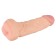Gaine pénienne avec masturbateur en forme d'anus, allonge le pénis de 8 cm, peau naturelle couleur claire