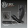 Vibromasseur prostatique réaliste en silicone Rebel 11 x 3,3 cm noir