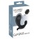 Plug anal vibrant gonflable en silicone avec télécommande sans fil G&P SPOT 12 x 3,6 cm noir rechargeable