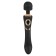 Baguette magique 2 en 1 masseur en silicone Cleopatra 24,2 x 4,3 cm noir rechargeable
