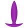 Plug anal en silicone portable BUBBLE 10 x 2,5 cm violet