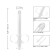 Ensemble de 2 seringues pour lubrifiant CalExotics 8,3 x 1,3 cm transparent