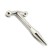 Sonde urétrale en acier inoxydable MAGIC MAKE CUM 6,4 x 0,7 cm argentée