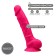 Dildo en silicone réaliste 23 x 4,7 cm MODÈLE 1 Rose