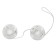 Double Boules Vaginales BOULES MÉTALLIQUES 23 x 3,4 cm Argent