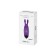 Mini vibromasseur bullet en silicone POCKET RABBIT 8,5 x 2,3 cm violet