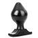 Géant Plug Anal PLUG 9 All Black 17 x 9 cm Noir
