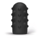 Double Masturbateur BUMPY Tout Noir 15 x 8 cm Noir