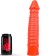 Dildo anal avec des crêtes DINGUS Tout Rouge 26 x 5,5 cm Rouge