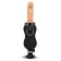 Machine à sexe vibrant, avec mouvement de poussée, chauffage, télécommande sans fil et gode en silicone 17 x 3,5 cm peau claire rechargeable