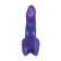 Double gode en silicone DEMON STIX violet de 17 x 4,5 cm et 15 x 4,5 cm