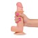 Dildo réaliste avec peau lisse à double couche SLIDY 20,3 x 4 cm Peau claire
