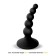 Plug anal en silicone avec sphères progressives ELUNEY 9 x 2,4 cm Noir
