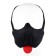 Masque pour chien réglable avec langue et museau détachables A-Gusto Noir