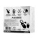Œuf vibrant en silicone avec télécommande sans fil et queue ADOREE 17 x 3,4 cm noir rechargeable