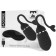 Œuf vibrant en silicone avec télécommande sans fil et queue ADOREE 17 x 3,4 cm noir rechargeable