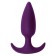 Plug anal en silicone avec sphères oscillantes en métal DELIGHT 10,5 x 2,8 cm violet
