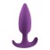 Plug anal en silicone avec sphères oscillantes en métal DELIGHT 10,5 x 2,8 cm violet