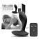 Plug anal vibrant en silicone avec stimulation électrique et télécommande sans fil Herrules 11 x 3 cm noir Rechargeable