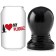 Plug anal TOSHY noir 9,5 x 6 cm