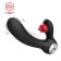 Vibromasseur Lapin en Silicone avec Lèche-Clitoris et Chauffage NIZA 18,5 x 3,5 cm Noir Rechargeable