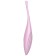 Stimulateur de vibrations concentrées TWIRLING JOY Satisfyer en silicone rechargeable rose
