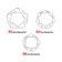 Ensemble de 3 anneaux de pénis mesurant 3, 3,2 et 3,5 cm Beast Rings Transparent