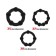 Ensemble de 3 Cockrings mesurant 3, 3,2 et 3,5 cm Beast Rings Noir