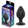 Bouchon anal en silicone STEPS L 9 x 4,5 cm noir