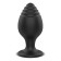 Bouchon anal en silicone STEPS M 7,2 x 3,5 cm noir