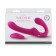 Gode-ceinture vibrant sans sangle en silicone avec télécommande sans fil SHISHI MIDNIGHT RIDER 21,3 x 3,6 cm Rose