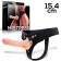 Harnais élastique avec gode-ceinture, anneau et dildo en silicone 15,4 x 3,2 cm MISTRESS peau claire