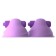 Suce-tétons vibrants SUCK-HERS en silicone de 5,8 cm de large Violet x 2