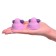 Suce-tétons vibrants SUCK-HERS en silicone de 5,8 cm de large Violet x 2