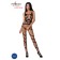 Bodystocking sexy entrejambe ouvert en noir - Taille unique BS058