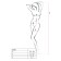 Bodystocking sexy ouvert à l'entrejambe en rouge - Taille unique BS068