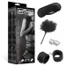 Kit de bondage BDSM Line comprenant 4 pièces noires