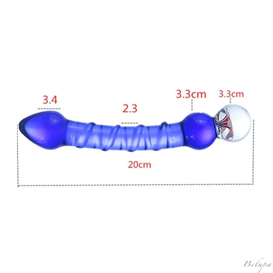 Dildo in Vetro ROYAL Blu 16 x 3,3 cm - Falli per Prostata - Falli e Dildo
